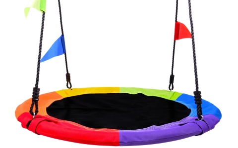 Huśtawka ogrodowa bocianie gniazdo dla dzieci 110 cm