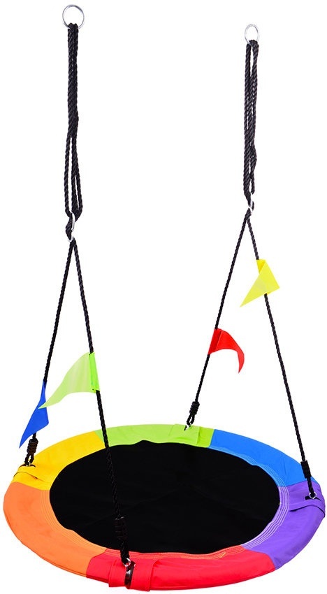 Huśtawka ogrodowa bocianie gniazdo dla dzieci 110 cm