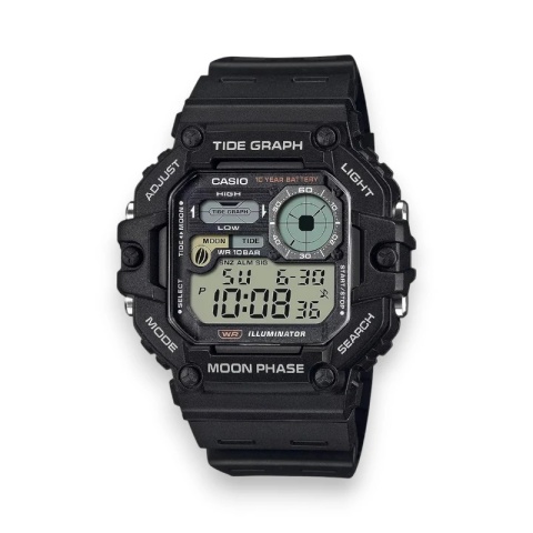ZEGAREK MĘSKI CASIO Digital Moonphase WS-1700H-1AV + BOX