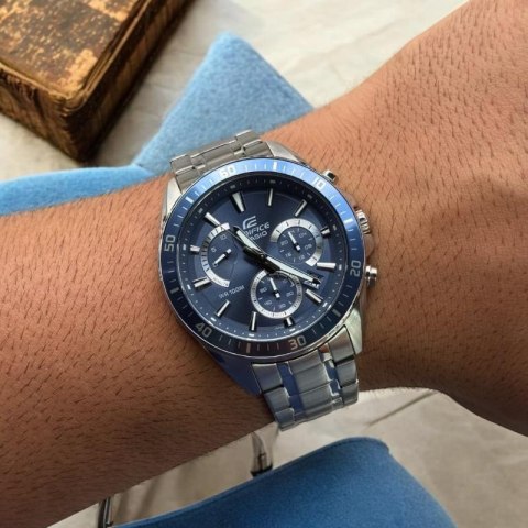 ZEGAREK MĘSKI CASIO EDIFICE EFR-552D-2AVUDF - 10ATM (zd094d) + BOX