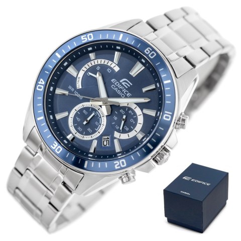 ZEGAREK MĘSKI CASIO EDIFICE EFR-552D-2AVUDF - 10ATM (zd094d) + BOX
