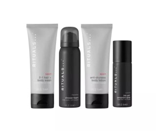 Zestaw Rituals Homme Pouch + Foaming Shower Gel 50ml + Deodorant 50ml + Shower Gel 70ml + Body Lotion 70ml