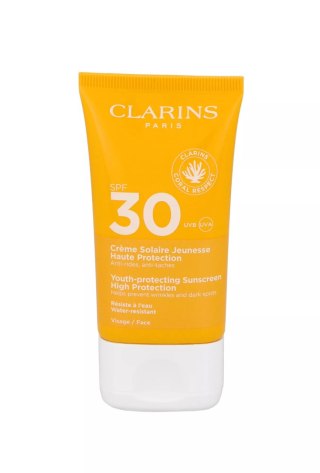 Tester Clarins Creme Solaire Jeunesse Haute SPF30 Protection Face Cream 50ml