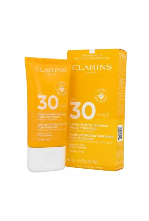 Tester Clarins Creme Solaire Jeunesse Haute SPF30 Protection Face Cream 50ml