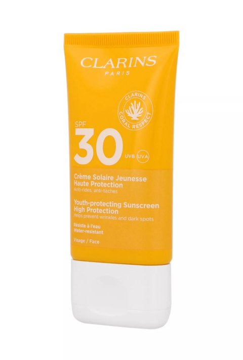 Tester Clarins Creme Solaire Jeunesse Haute SPF30 Protection Face Cream 50ml