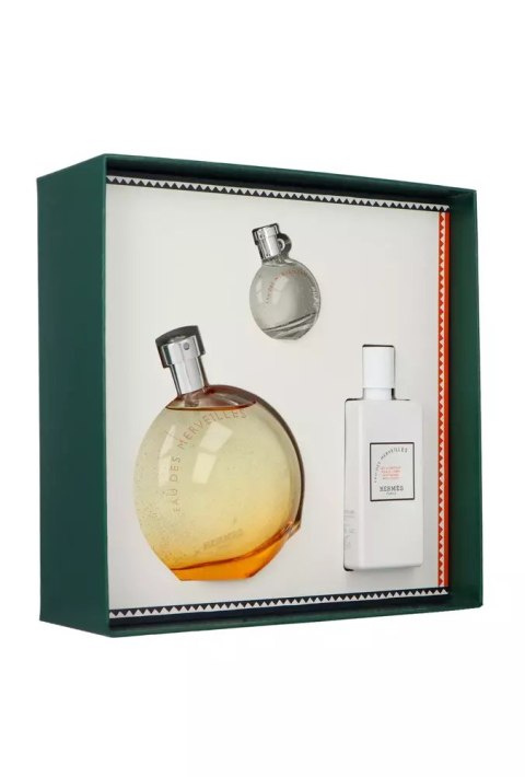 Zestaw Hermes Eau Des Merveilles Edt 100ml + Edt 7,5ml + Body Lotion 80ml