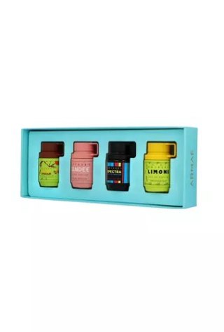 Zestaw Armaf Odyssey Miniatures Collection Edp 12ml x 4: Dubai Chocolat, Candee, Spectra Rainbow, Limoni Fresh