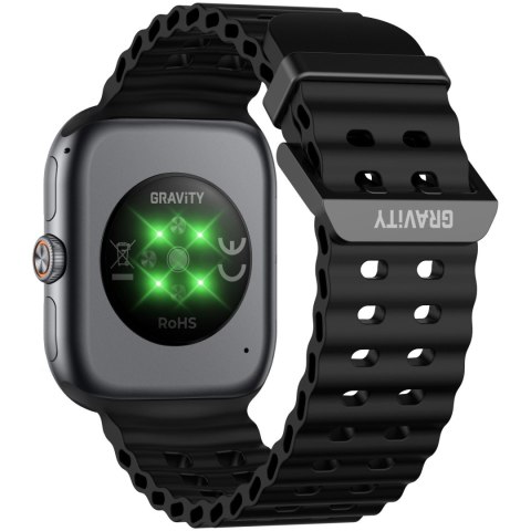 SMARTWATCH MĘSKI GRAVITY GT29-1 - ROZMOWY BLUETOOTH, DODATKOWY PASEK (sg057a)