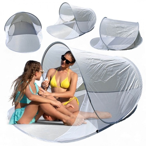 Namiot Plażowy Przewiewny – Składany Parawan Ochronny 200x120cm AR15SZ
