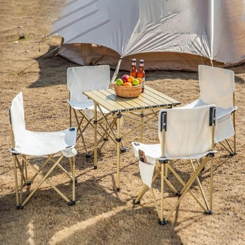 Składane Krzesło Turystyczne – Wygodne, Przenośne, do Kempingu i na Plażę