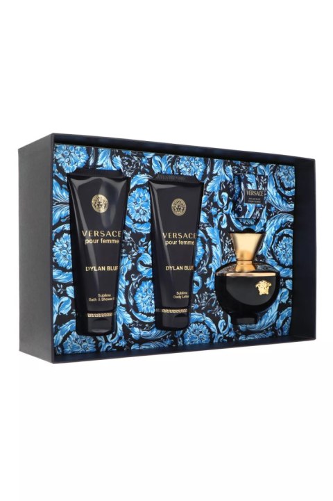 Zestaw Versace Dylan Blue Pour Femme Edp 100ml + Body Lotion 100ml + Shower Gel 100ml + Edp 5ml