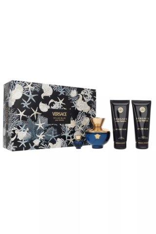 Zestaw Versace Dylan Blue Pour Femme Edp 100ml + Shower Gel 100ml + Body Lotion 100ml + Edp 5ml