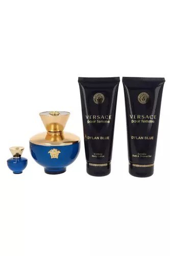 Zestaw Versace Dylan Blue Pour Femme Edp 100ml + Shower Gel 100ml + Body Lotion 100ml + Edp 5ml