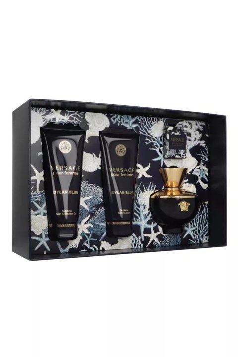 Zestaw Versace Dylan Blue Pour Femme Edp 100ml + Shower Gel 100ml + Body Lotion 100ml + Edp 5ml