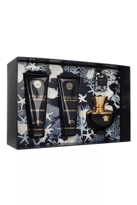 Zestaw Versace Dylan Blue Pour Femme Edp 100ml + Shower Gel 100ml + Body Lotion 100ml + Edp 5ml