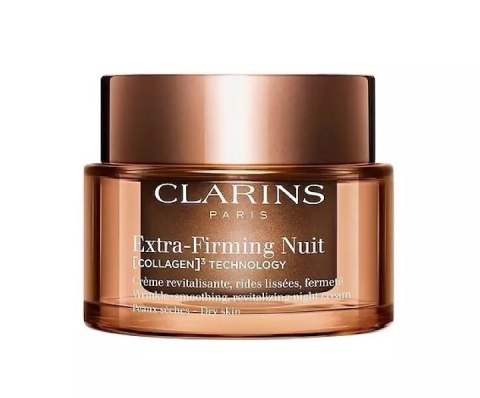 Clarins Extra Firming Nuit Collagen Wrinkle Smoothing Revitalizing Night Cream Dry Skin 50ml
