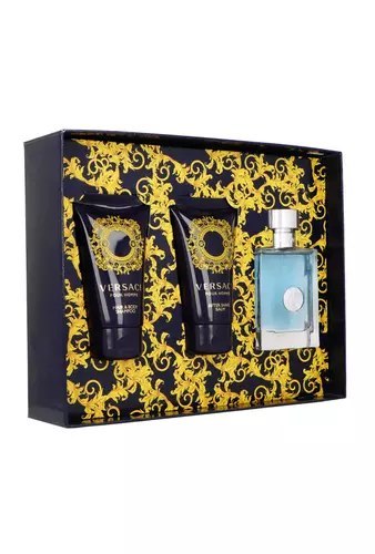 Zestaw Versace Pour Homme Edt 50ml + After Shave Balm 50ml + Hair & Body Shampoo 50ml