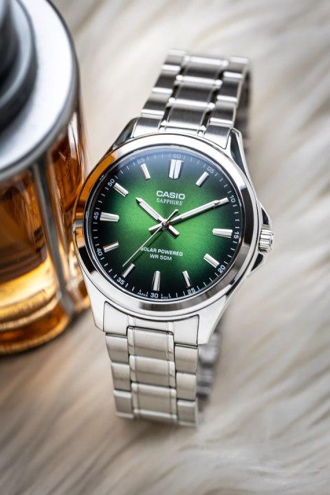 ZEGAREK MĘSKI CASIO MTS-RS100D-3A SZAFIR SOLAR + BOX