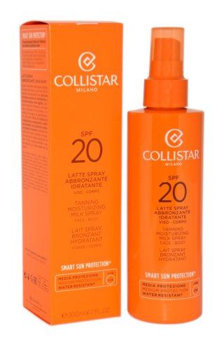Collistar Smart Sun Protection Tanning Moisturizing Milk Spray Spf 20 200ml