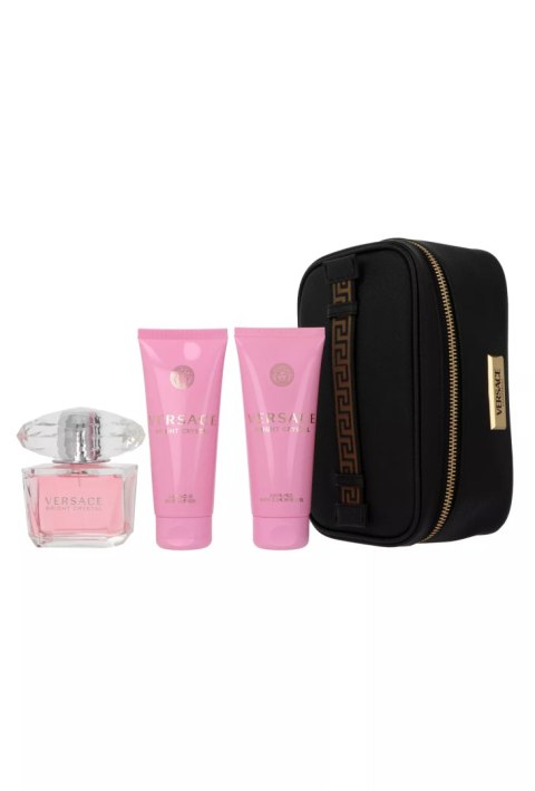 Zestaw Versace Bright Crystal Edt 90ml + Shower Gel 100ml + Body Lotion 100ml + Cosmetics Bag