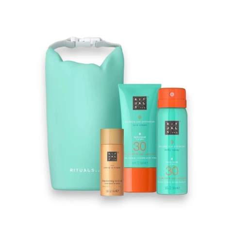 Zestaw Rituals The Ritual of Karma – Ochrona SPF 30 i Olejek z Drobinkami