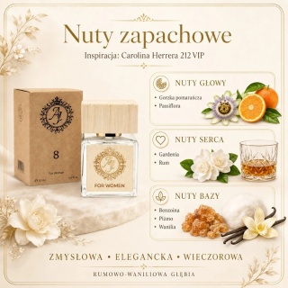 Francuskie perfumy inspirowane Carolina Herrera 212 VIP 50 m