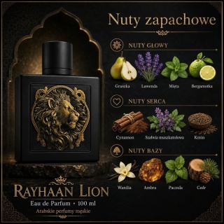 Rayhaan Lion EDP 100 ml – arabskie perfumy męskie