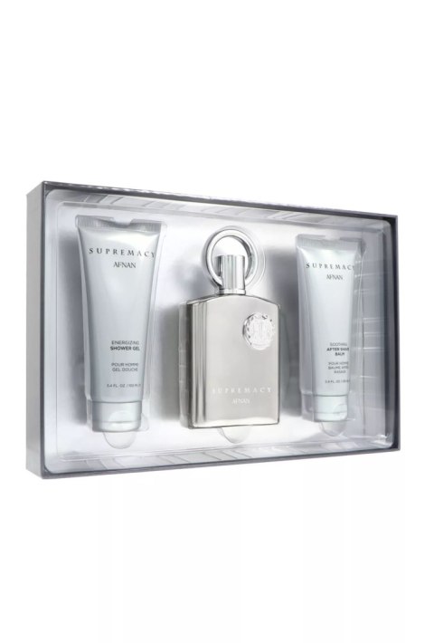 Zestaw Afnan Supremacy Silver Edp 100ml + Shower Gel 100ml + After Shave Balm 100ml