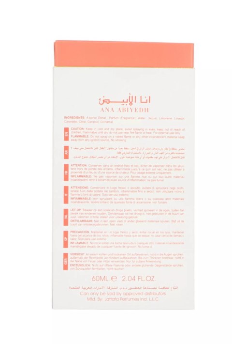Lattafa Ana Abiyedh Coral Edp 60ml