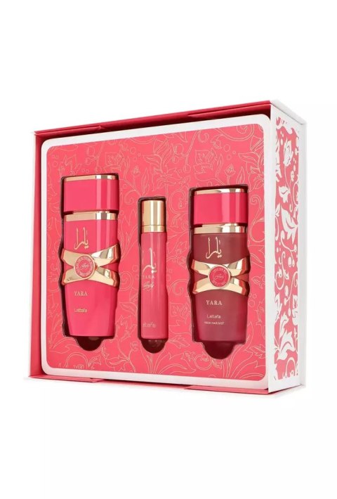 Zestaw Lattafa Yara Candy Edp 100ml + 12ml Edp + Hair Mist 50ml