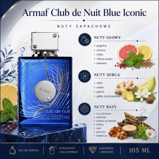 Armaf Club de Nuit Blue Iconic EDP 105 ml – męskie perfumy arabskie
