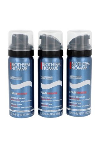 Zestaw Biotherm Travel Trio Sensitive Skin Shaving Foam 3x50ml