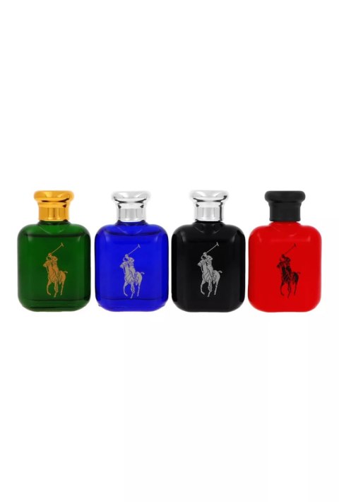Zestaw Ralph Lauren Polo Collection Green Edt 15ml + Blue Edt 15ml + Red Edt 15ml + Black Edt 15ml