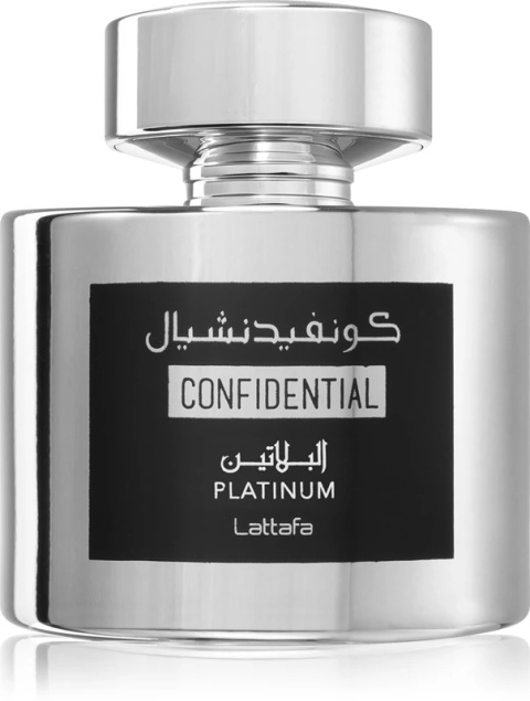 Lattafa Confidential Platinum 100ml – Świeże Perfumy Arabskie dla Mężczyzn