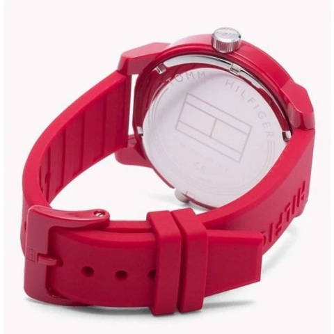 Zegarek Tommy Hilfiger 1791557 – Czerwony, Sportowy Zegarek Męski