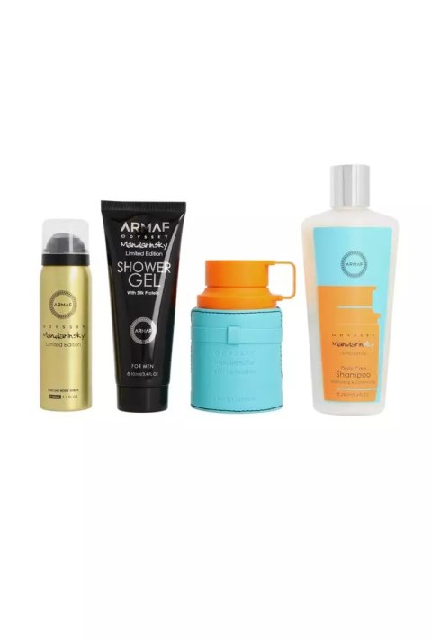 Zestaw Armaf Odyssey Mandarine Sky Edp 100ml + Perfume Body Spray 50ml + Shower Gel 100ml + Shampoo 100ml