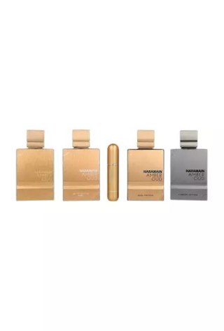 Zestaw Al Haramain Amber Oud Collection 4 x 60ml - Amber Oud Gold Edition + Amber Oud Bleu Edition + Amber Oud White Edition + A