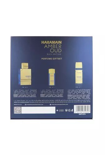 Zestaw Al Haramain Amber Oud Bleu Edition Edp 75 ml + Edp 30ml + Deodorant Body Spray 200ml