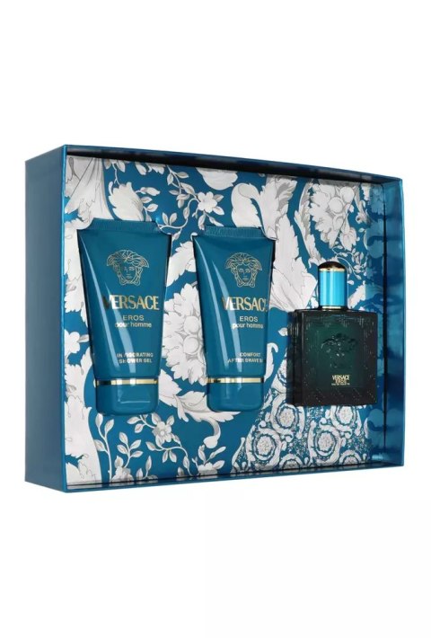 Zestaw Versace Eros Pour Homme Edt 50ml + Shower Gel 50ml + After Shave Balm 50ml