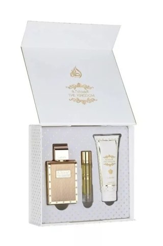 Zestaw Lattafa The Kingdom Men Edp 100ml + Edp 12ml + Shower Gel 100ml