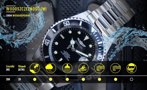 ZEGAREK MĘSKI INVICTA PRO DIVER 30024 - WR100, koperta 43mm (zv011a)