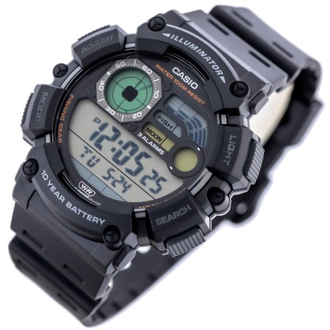 ZEGAREK MĘSKI CASIO Digital Moonphase WS-1500H-1A + BOX