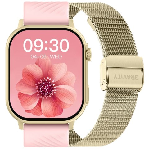 SMARTWATCH UNISEX GRAVITY GT15-7 - ROZMOWY BLUETOOTH, DODATKOWY PASEK (sg029g)