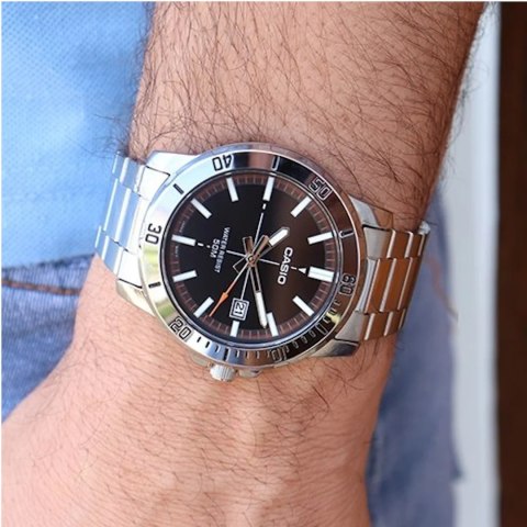 Zegarek Męski Casio MTP-VD01D-1E2VUDF (zd185j) + BOX