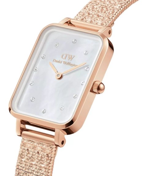 ZEGAREK DAMSKI DANIEL WELLINGTON Quadro Lumine Pressed Piano 20mm DW00100578 + BOX (zw519b)