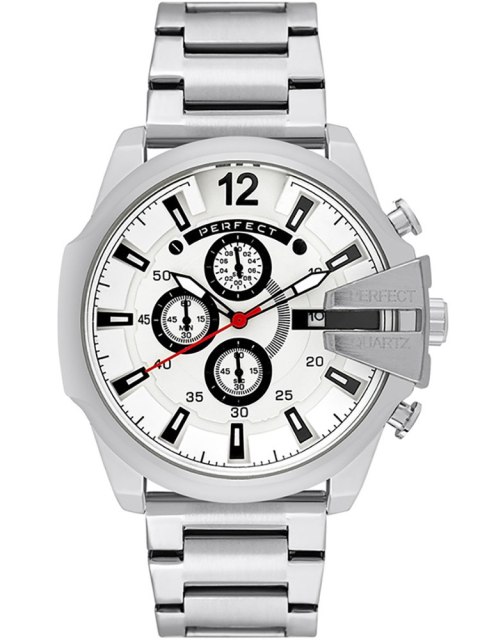 ZEGAREK MĘSKI PERFECT M513CH-01 - CHRONOGRAF (zp387b) + BOX