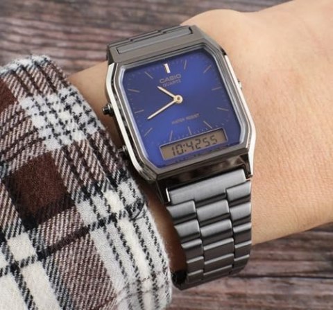 ZEGAREK UNISEX CASIO Vintage AQ-230GG-2A + BOX