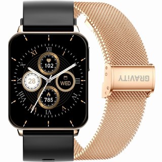 SMARTWATCH UNISEX GRAVITY GT17-5 - AMOLED, DODATKOWY PASEK (sg038e)
