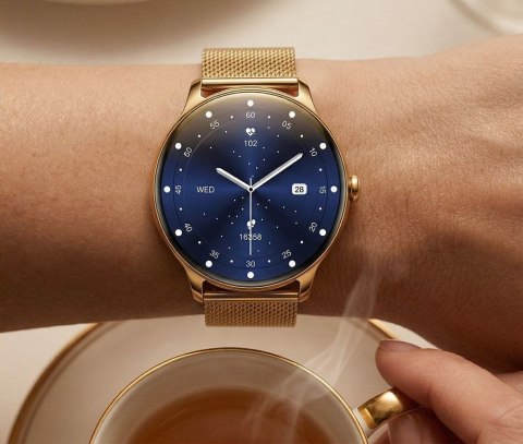 SMARTWATCH DAMSKI GRAVITY GT31-1 - AMOLED, DODATKOWY PASEK (sg052a)