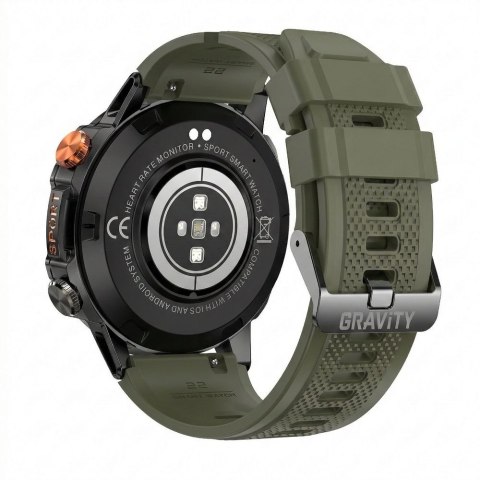 SMARTWATCH MĘSKI GRAVITY GT20-7 - AMOLED, DODATKOWY PASEK (sg024g)